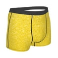 thumbnail image 3 of JUNZAN Yellow Glitter Mens Underwear Boxer Briefs for Men’s - Medium, 3 of 9