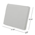 thumbnail image 7 of Noble House 23.50" x 27.00" Gray Rectangle Chair Outdoor Seating Cushions (2 Pack), 7 of 7