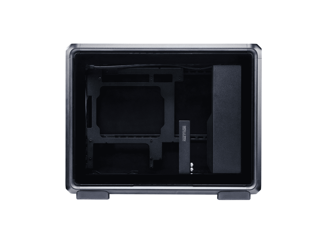 Cooler Master MasterFrame 400 mATX Modular PC Case - Micro-ATX/Mini-ITX, Aluminum Open Frame Chassis, 1 x ARGB Fan Preinstalled, 390mm GPU, 360mm Radiator Support, Black