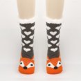 thumbnail image 2 of Christmas Socks for Women Cartoon Socks Floor Socks Adult Winter Plus Velvet Socks Sleeping Socks Carpet Socks Slippers Socks, 2 of 3