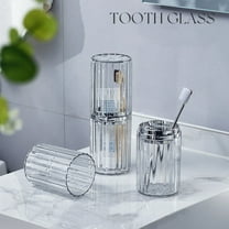 sruoe Mouthwash Cup, Bathroom Tumblers, Toothbrush Holders Mugs, Toothbrush Cups for Bathrooms, Brushing Cups, Bathroom Tumbler Mug, Reusable Drinking Cup, Plastic Toothbrush Cups