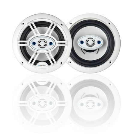 Blaupunkt GTM652W Car Speaker 6.5 Inch 4-Way Marine White (Best Deals On Car Speakers)
