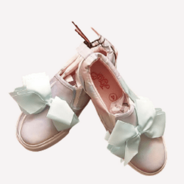 Jojo Siwa Girl´s Sneakers Slip In With a Bow SIZE US 4 MINT/RAINBOWM