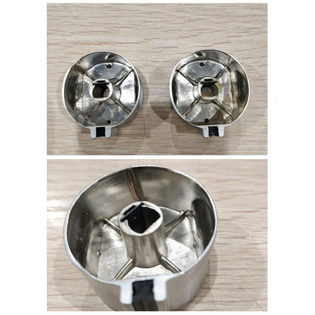 2pcs Gas Range Knob Set Zinc Alloy Rotary Control Accessories Fit for Cooking Appliances Kitchen Stove Household Ovens