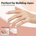 thumbnail image 4 of modelones Builder Nail Gel, Milky White Builder for Nail Thickening, 8-in-One LED Lamp Cured Strengthener Hard Color Base Extension Gel-X Tips Glue Gel Polish in a Bottle for Home DIY Salon Women, 4 of 9