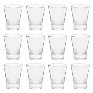 Logo Whiskey Glasses 12 oz. Set of 12, Bulk Pack - Perfect for Scotch, Bourbon, Whiskey, Cocktail- Clear