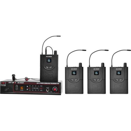 UPC: 0691281010637 | Galaxy Audio AS9504P2 Wireless Personal Monitor Band with 16 Selectable Channels  Black