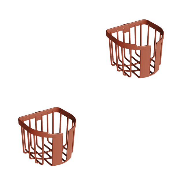 Kearding Estante de papel higiénico de PP, autoadhesivo sin clavos, caja de pañuelos montada en la pared, casa, baño, cocina, sala de estar, accesorios Type1 NO1 Kearding CBP187835