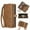 Brown, variant on Defencase for Samsung Galaxy A71 5G Case for Women Men, Removable Durable PU Leather Magnetic Flip Strap Wristlet Zipper Purse Card Holder Detachable Wallet Cases for Samsung Galaxy A71 5G, Brown