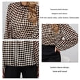 thumbnail image 4 of Women Spring T Shirt Collar Button Comfortable Easy To Match Fashinable Squared Plaid Women Casual Top  for Girls for Travel ANGGREK Otros, 4 of 6