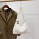 thumbnail image 4 of Bolso De Hombro Bolso Bolsos de hombro para otoño e invierno de mano esponjoso para axilas para mujer (beige), 4 of 8