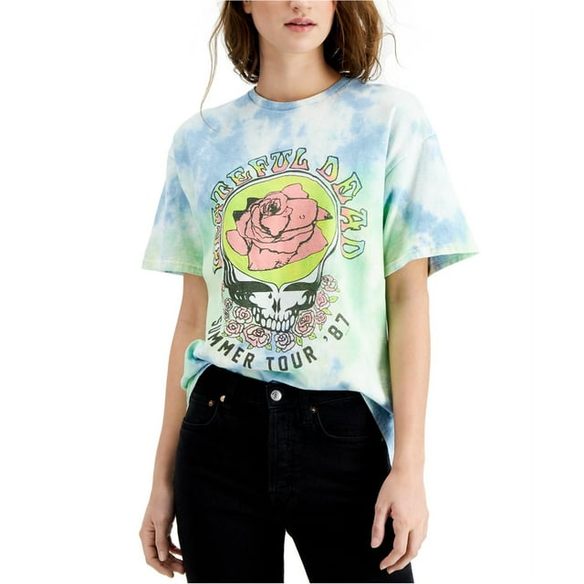 Junk Food T-Shirt Graphique Teinture sur Nœuds Grateful Dead pour Femmes, Multicolore, TG