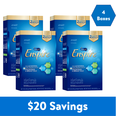 SAVE $20 on Enfamil Enspire Infant Formula when Purchasing 4 Enfamil Enspire Refill Boxes
