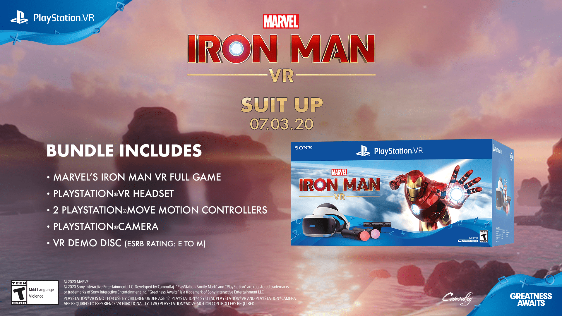 Playstation Vr Marvel S Iron Man Vr Bundle Walmart Com Walmart Com