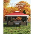 thumbnail image 2 of 12' x 12' Outdoor Gazebo Shelter, Pop Up Heavy Duty Double Roof Patio Gazebo with Netting and Curtains, Outdoor Patio Canopy for Lawn, Garden, Backyard, Deck, 2 of 9