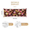 thumbnail image 3 of Saiise Ice Cream Cake Print Pillow Cover - Super Soft Microfiber 20x54 Body Pillow Case - Envelope Closure, Wrinkle, Stain Resistant Body Pillow Cover, 3 of 7