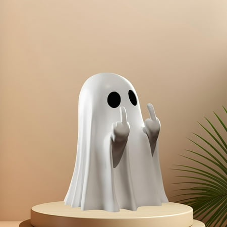 

Special Savings! Estatua De Fantasma Figuras De Halloween Estatua De Fantasma Del Dedo Medio Pequeñas Figuras De Fantasmas Aterradoras Decoraciones Espeluznantes Para El