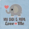 thumbnail image 3 of Inktastic My Gigi and Papa Love Me Baby Burp Cloth, 3 of 3