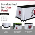 thumbnail image 2 of Utah Utes 6' College Sports Printed Table Throw - NCAA Licensed - Polyester Draped - School Tablecloth (Red, White, Black), 2 of 5