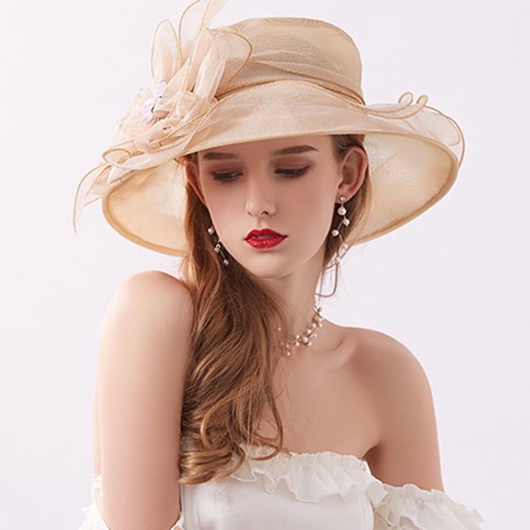Womens Organza Church Fascinator Bridal Tea Party Wedding 