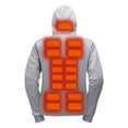 thumbnail image 4 of Chiccall Heated Hoodies for Men 4 Control 29 Heating Zones Fleece Lining Pullover Hoodie Long Sleeve Hooded Sweatshirt Jackets with Pocket without Battery, 4 of 7