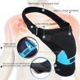 thumbnail image 4 of Shoulder Ice Pack Wrap with Compression Brace for Pain Relief, Rotator Cuff Support for Men & Women, Adjustable Shoulder Brace for Torn Tendon, Dislocation, Bursitis, Fits Left & Right Arm, 4 of 7