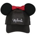 thumbnail image 2 of Minnie Mouse Signature Glitter Cap with 3D Ears and Bow, 2 of 5