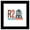 Black Framed Version, variant on Gallery Pops Star Wars - Vintage Comic Astromech Droid R2-D2 Wall Art, Unframed Version, 12" x 12"