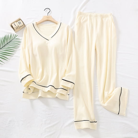 Women’s Pajamas Women's Casual Fleece Warm With Pad Trousers Soft Homewear Sleepwear Suits Pajamas Women Fall Pajamas Women Cute Pj Sets Woman,Womens Sleepwear
