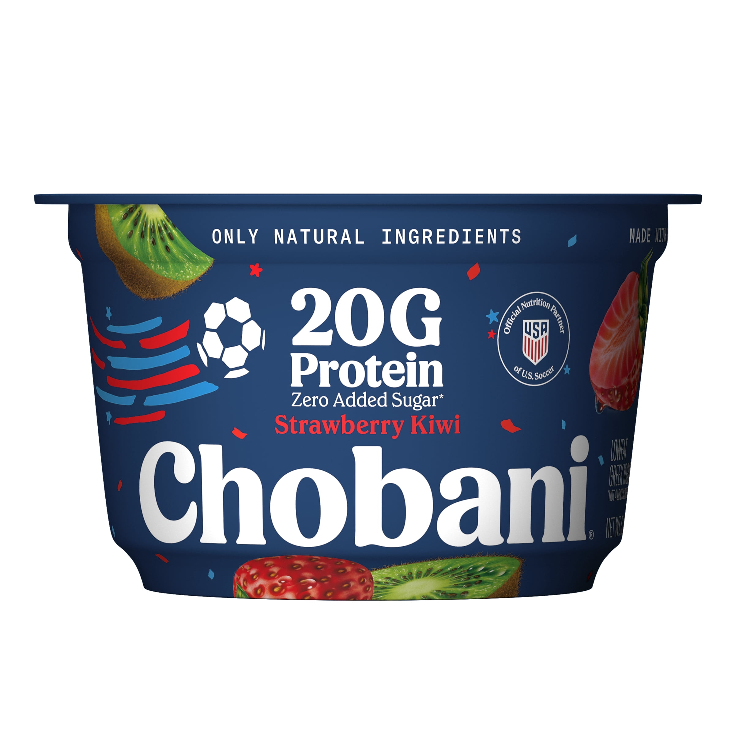 Chobani 20G Protein Low-Fat Greek Yogurt Strawberry Kiwi 6.7oz Cup