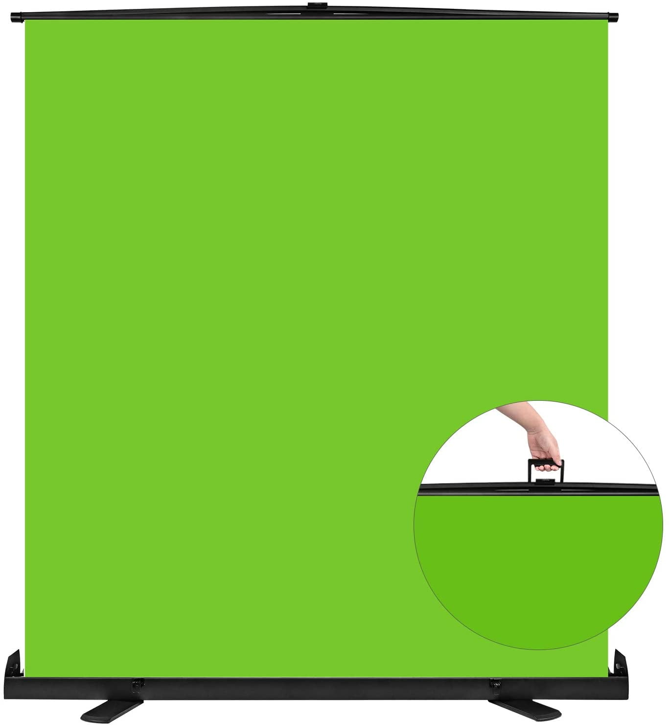 KHOMO GEAR Extra Large 77 x 62 inch Wide Collapsible Chroma Key Panel for  Background Removal, Portable Retractable Wrinkle Resistant Chromakey Green