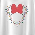 thumbnail image 3 of Disney - Christmas Lights Minnie Head Girls' Short Sleeve Boxy Graphic T-Shirt, 3 of 5