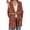 Brown, variant on Long Sleeve Women's Open Front Batwing Fuzzy Knit Sweaters Chunky Cardigan