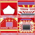 thumbnail image 3 of Disco de teatro de marionetas Doorway, plegable, 78 x 170 cm, rojo y amarillo, 3 of 7