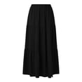 thumbnail image 7 of Boho Long Skirts for Women High Waist Flowy Tiered Maxi Skirt with Pocket Casual Basic Weekend Skirt Spring Summer 2026 Beach Vacation Outfits, 7 of 7