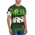 thumbnail image 5 of Rocae Merry Christmas for Men's Moisture-Wicking Crew Tee - T-Shirt for Sports, Outdoor Activities, and Casual WearSmall, 5 of 9