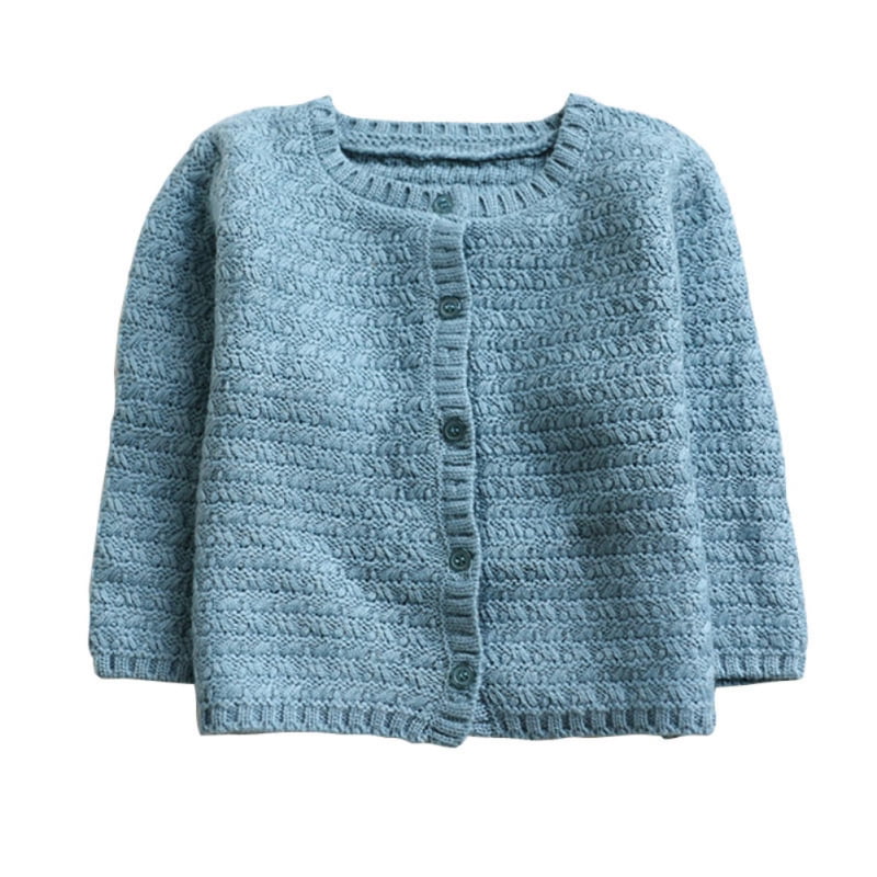 Baby Boys Girls Button-Down Cardigan Toddler Cotton Knit Sweater 1-5t Kid
