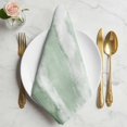 thumbnail image 2 of Ombre Green Ocean Cloth Napkins, Coastal Waves Beach Gradient Washable and Reusable Dinner Napkins Set of 6, Table Napkin for Kitchen Party Birthday Wedding Hotel Housewarming 20"x20", 2 of 9