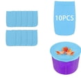 thumbnail image 1 of Pool Skimmer Filter Socks | Fine Mesh Screen Socks for Skimmer Basket | Reusable Debris Net for Inground & Above Ground Pools | 20 Pack, Blue, 1 of 2