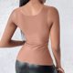 thumbnail image 5 of Camisas para mujer,Camiseta de tirantes de patchwork para mujer, sin mangas, cuello cuadrado, poliéster, ropa informal para el hogar y uso diario, sopatenor, 5 of 9