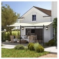 thumbnail image 2 of 10'x20' Outdoor Pergola Canopy, Metal Patio Pergola with Drainage, Cream White, 2 of 9
