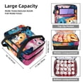 thumbnail image 3 of Cat Double Layered Insulated Lunch Bag with Two Compartments, Large Capacity, Hand Carry, 7.1x11.4x16.1 Inches, Refrigerated - Ideal for Work and School, 3 of 6