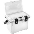 thumbnail image 6 of Pelican 14QT Elite Hard-Sided Personal Travel Lunch Cooler 8-10 Capacity Ice Chest, Removable Tray, Bottle Opener, Dry Lid Compartment, Lid Organizer - White with Gray, 6 of 9