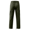 thumbnail image 4 of Men's Big & Tall Fleece Cargo Sweatpants Army Green M, 4 of 5