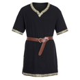 thumbnail image 1 of Ropa de hombre caballero templario renacentista Tunic caballero vikingo Guerrero pirata Top de fiesta de rol de Halloween, 1 of 4