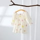 thumbnail image 4 of Ropa de primavera para bebés de 0 a 6 años, bonito vestido acampanado sin hombros para niñas, vestido elegante y fresco con estampado Floral para chico, 4 of 6