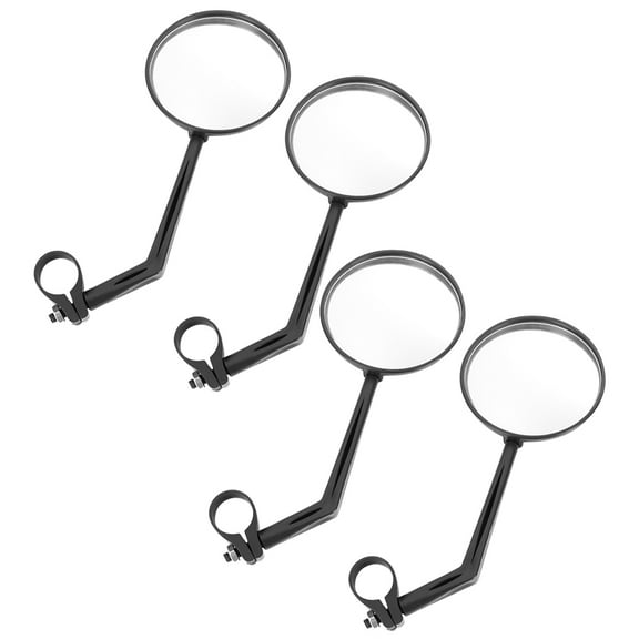 4pcs Handlebar Bike Mirror Safe Rearview Mirror Mirror Handlebar Mount Wide Angle for Mountain Road Bike