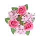 thumbnail image 2 of Lunxisen 2 Pcs Valentines Red Roses Candle Rings Wreaths Artificial Flowers Wedding Centerpieces Candle Holder with Green Leaves for Engagement Farmhouse Party, 2 of 8