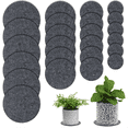 thumbnail image 1 of 24PCS Absorbent Waterproof Plant Coasters Mat,4/6/ 8/10 Inch Reversible Round Fabric Plant Coasters and Plant Saucers, 1 of 6