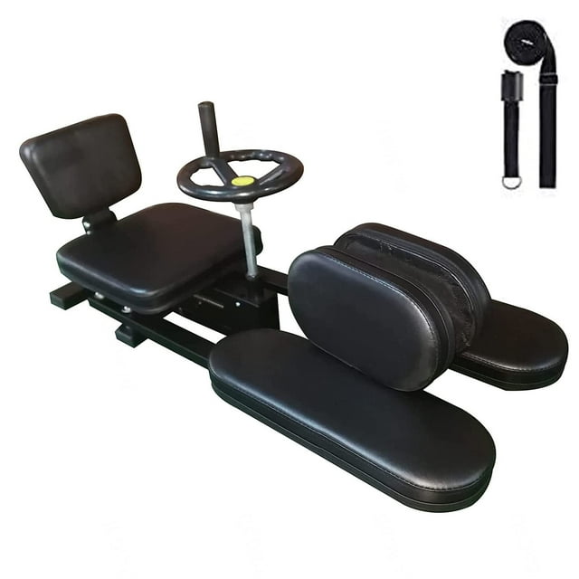 Kupoge Pro Étireur de Jambe, Machine d'Extension de Jambe Réglable, Coussin en PU Équipement d'Exercice Intérieur Cuisse, Presse de Jambe à 180 Degrés